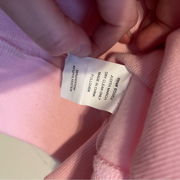 Judith March Pink Crewneck Sweater Miss to Mrs - Picture 3 of 3